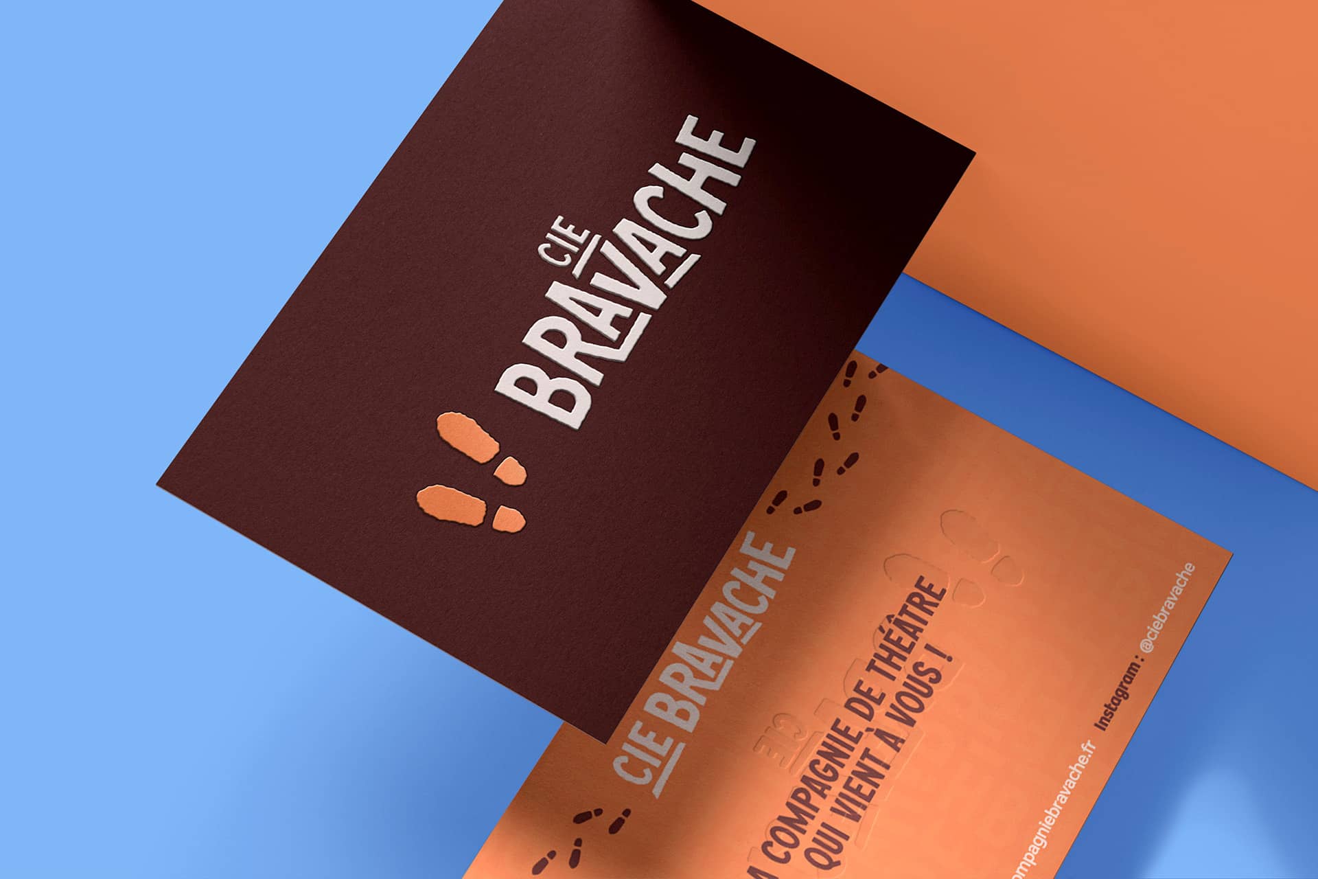 Carte de visite de la Compagnie Bravache