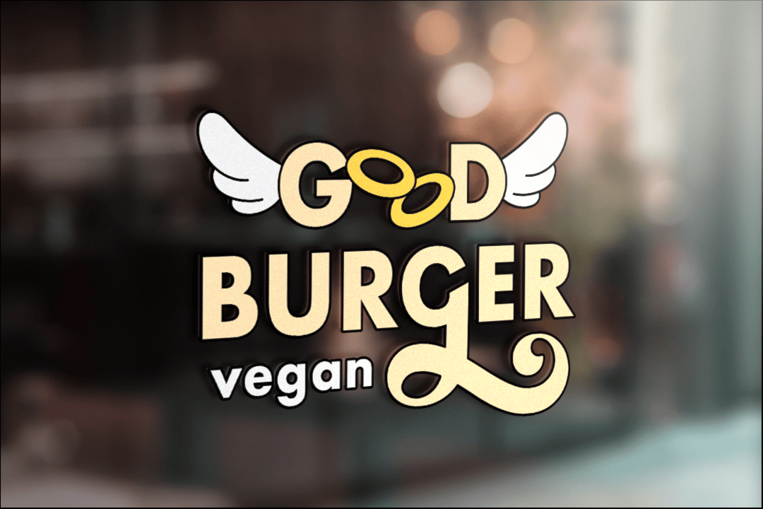 Le logo de Good Burger sur une façade