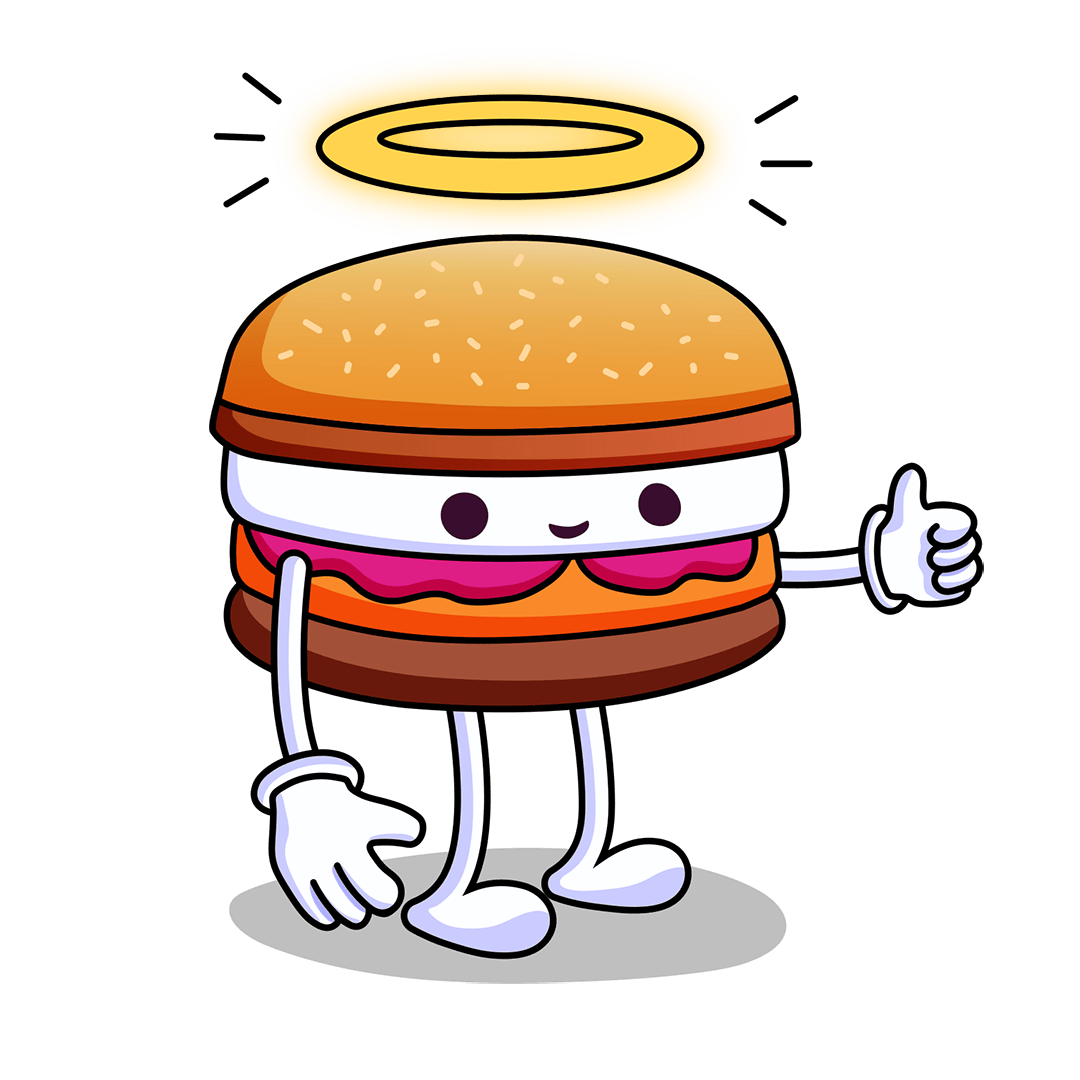 Personnage de burger N°1 redesigné