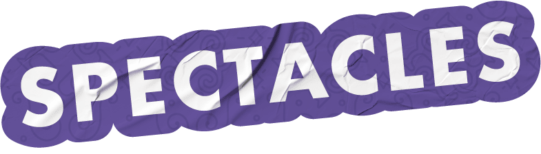 Autocollant du mot Spectacles